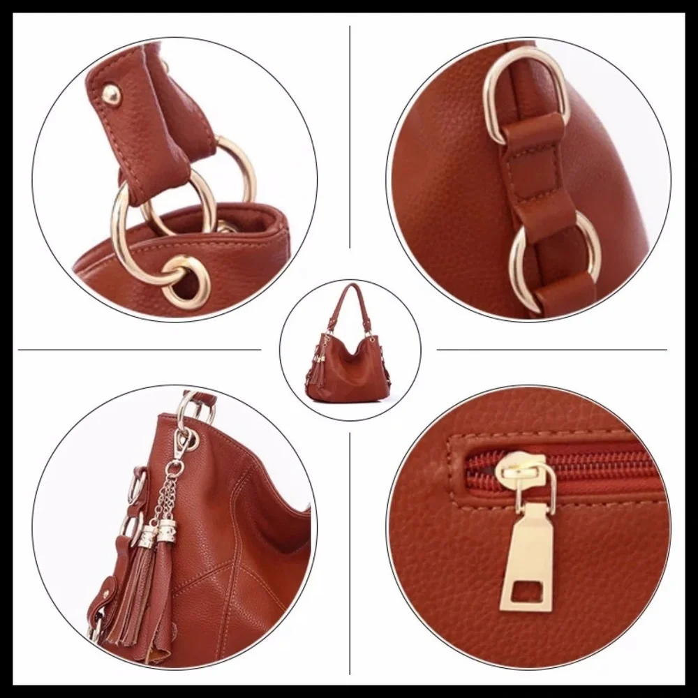 NEW ELVA Hobo Shoulder Bag - Picture 4 of 7